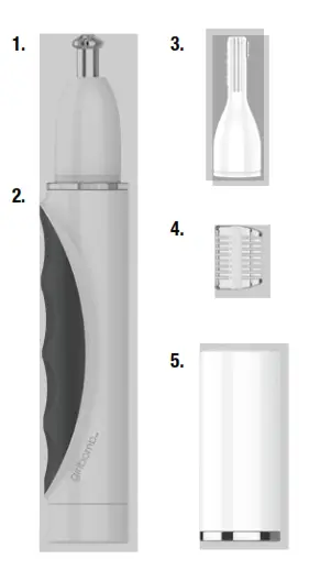 CONAIR NPGBT01 Girl Bomb Nose Face and Brow Trimmer - fig 9