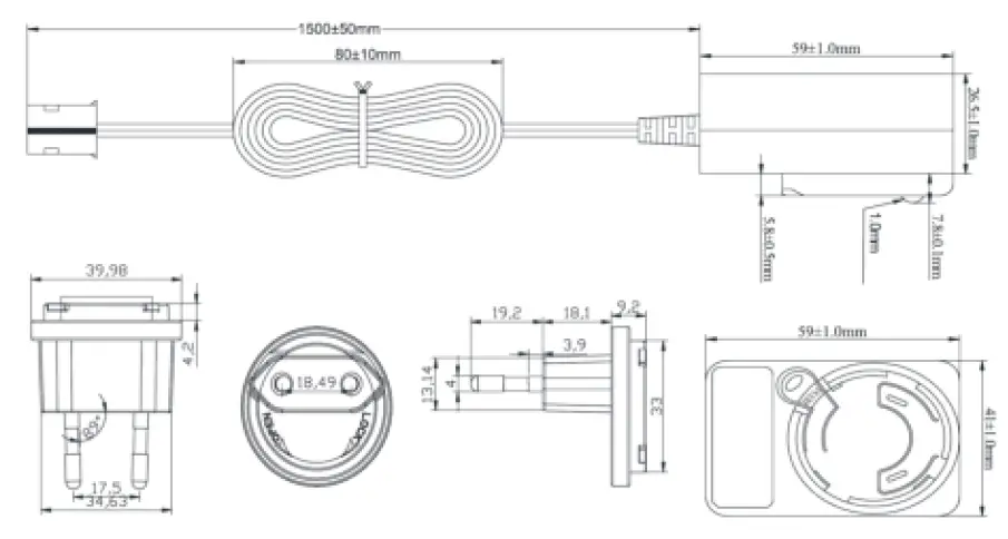 NOVUS NVE-PV100 Power Adapter-1