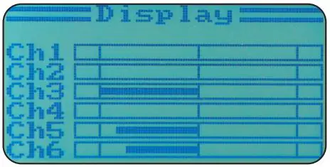 JAMARA FCX6 Pro Tel Transmitter Instructions - Display
