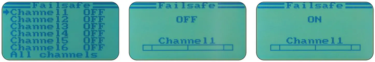 JAMARA FCX6 Pro Tel Transmitter Instructions - Fail Safe