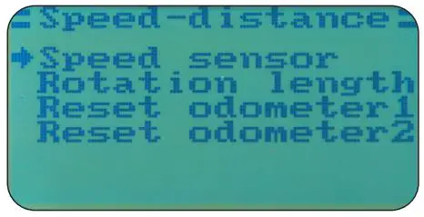 JAMARA FCX6 Pro Tel Transmitter Instructions - Speed-distance