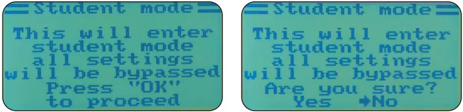 JAMARA FCX6 Pro Tel Transmitter Instructions - Student mode
