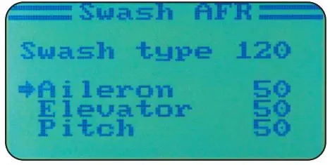 JAMARA FCX6 Pro Tel Transmitter Instructions - Swash AFR