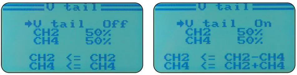 JAMARA FCX6 Pro Tel Transmitter Instructions - V-tail