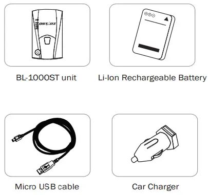 QSTARZ-BL-1000ST-Bluetooth-4-0BLE-GNSS-GPS-Receiver-Data-Logger-FIG-1