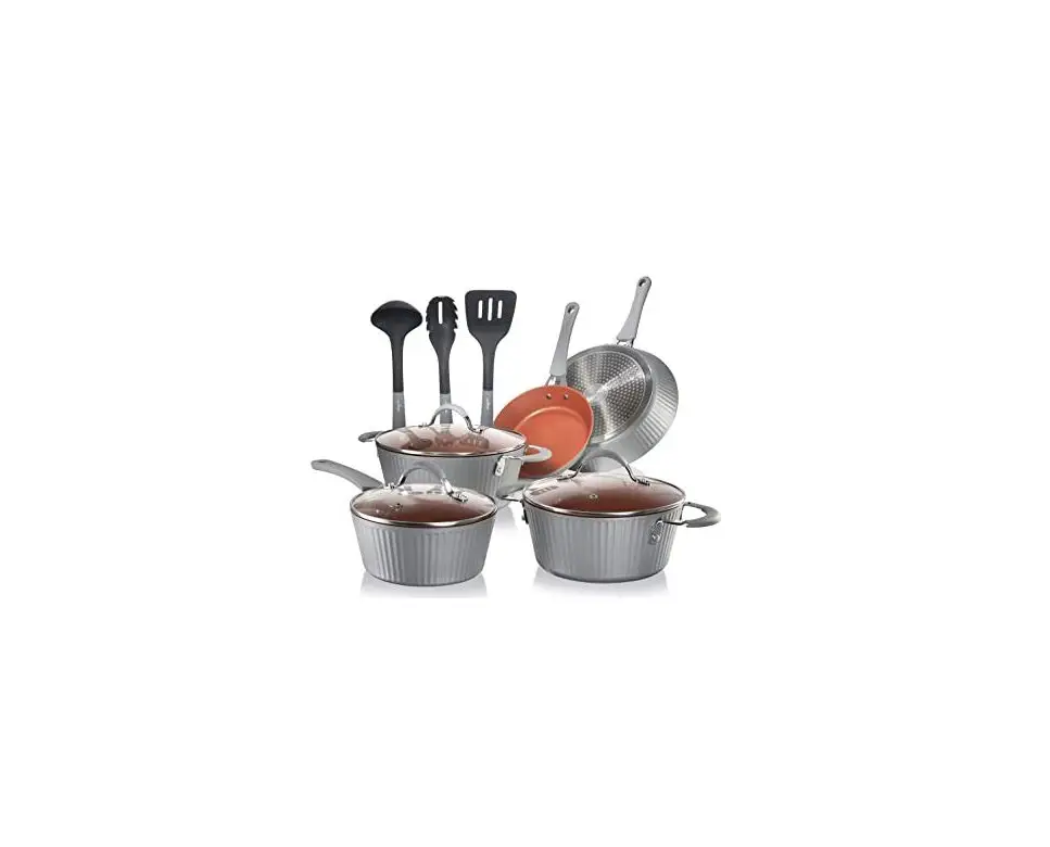 Nutrichef Cookware Excilon Home Kitchen Ware Pots And Pan Set User Guide