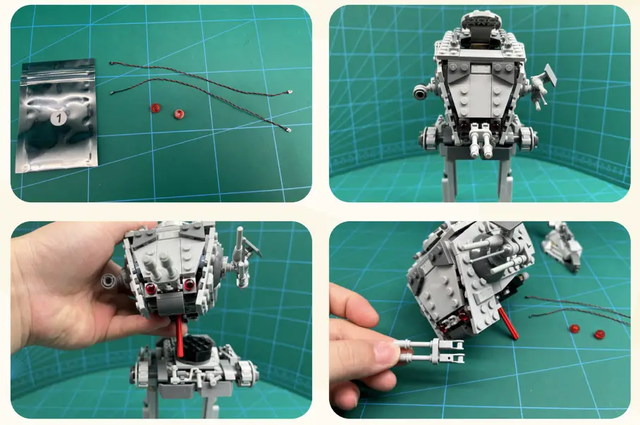 GAME OF BRICKS Light Kit for Hoth AT-ST 75322 - Figure 1