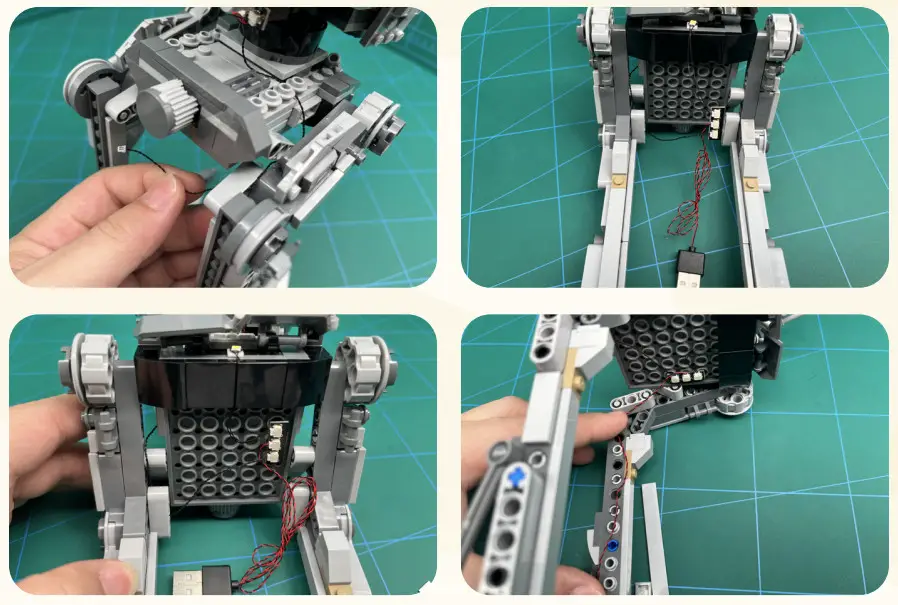 GAME OF BRICKS Light Kit for Hoth AT-ST 75322 - Figure 11