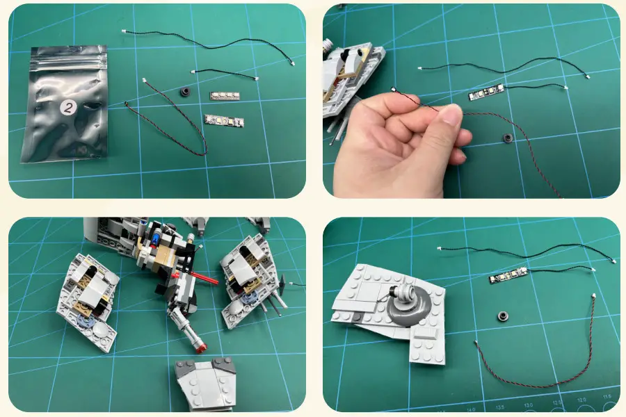 GAME OF BRICKS Light Kit for Hoth AT-ST 75322 - Figure 4