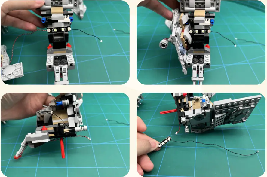 GAME OF BRICKS Light Kit for Hoth AT-ST 75322 - Figure 7