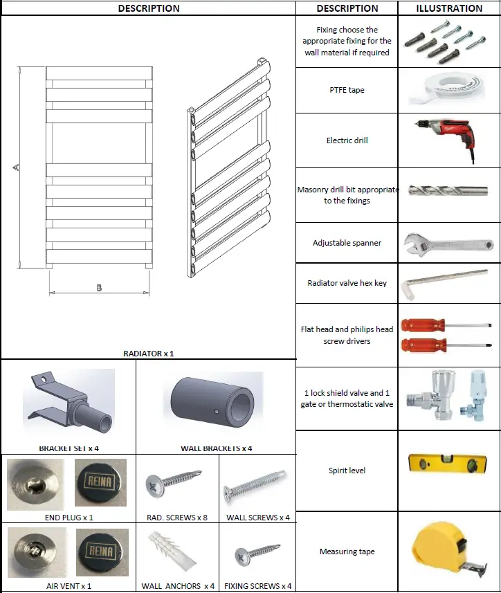 REINA-A-VRL1555P-Polished-Radiator-fig-1