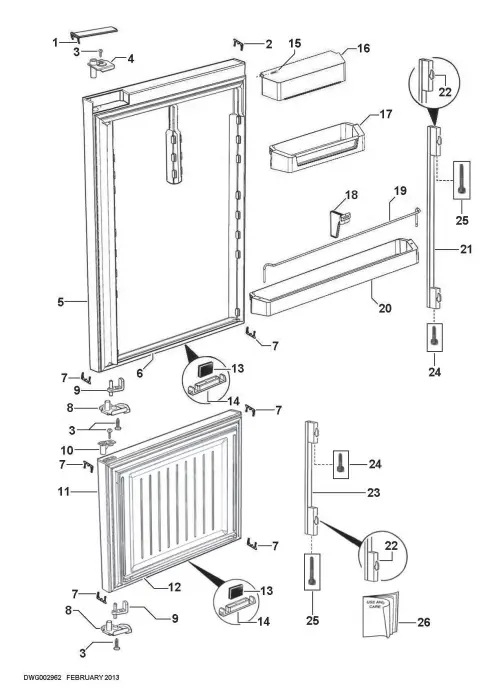 FISHER PAYKEL RF522BRXFD5 FP EU Refrigerator - fig 1