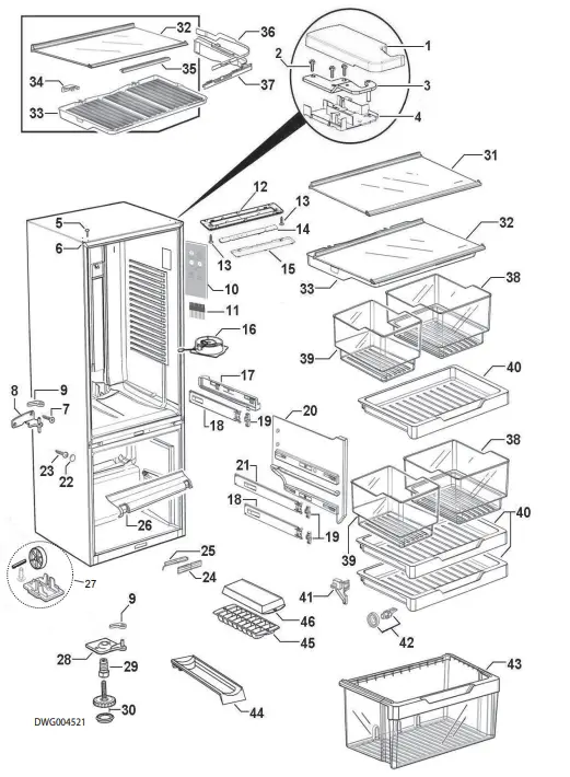 FISHER PAYKEL RF522BRXFD5 FP EU Refrigerator - fig 2