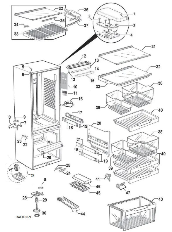 FISHER PAYKEL RF522BRXFD5 FP EU Refrigerator - fig 4