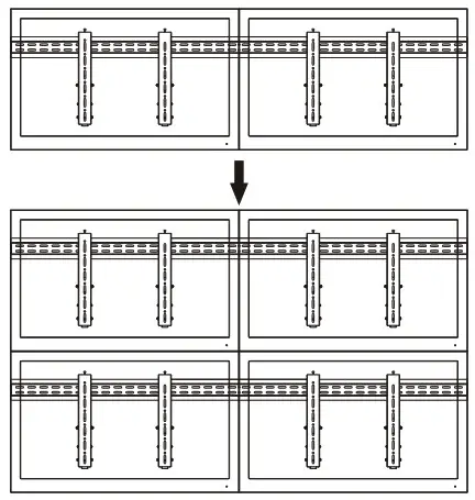 Neomounts LED VW1000BLACK Video Wall Mount - OPTION 4
