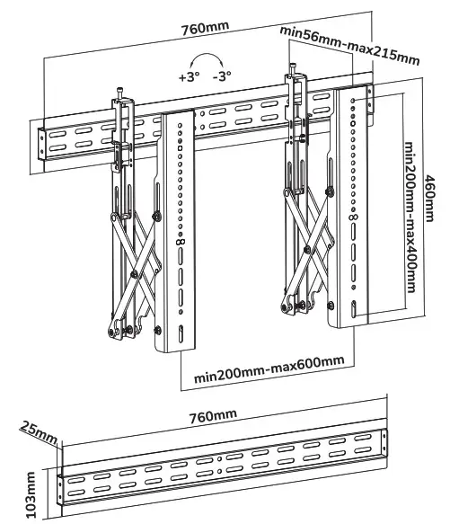 Neomounts LED VW1000BLACK Video Wall Mount - cover