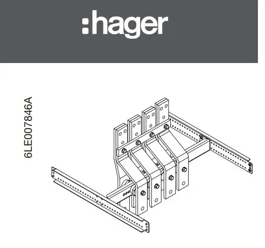 hager UZ13LA1 Support Rail Instruction Manual