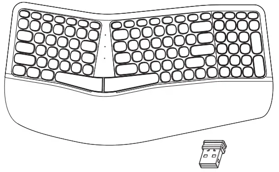 SQT SK-680AG RF2.4GHz Auto Link Keyboard