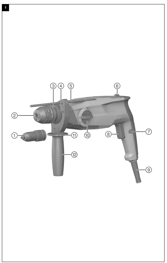 HILTI-TE-3-ML-Rotary-Hammer-FIG1