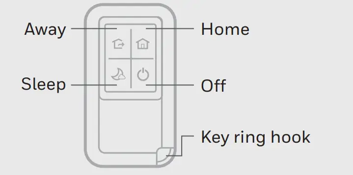 Honeywell Smart Home Security Keyfob - keyfob