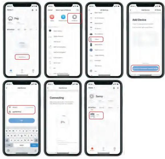 Cooper Hunter CH-1000 ESWF Electric Convector with Electronic and Wi-Fi Control Instruction Manual - Set the device information and press Done to enter the control