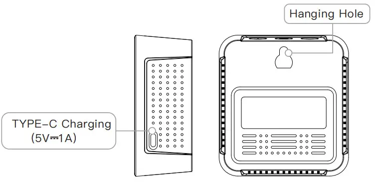 Moer 3 In 1 Carbon Dioxide Air Quality Monitor Detector - Figure 2