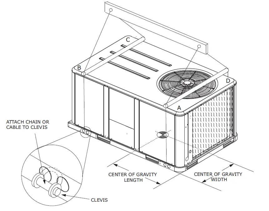 TRANE FIACURB402, FIACURB802 Roof Curb Precedent Packaged Rooftop Units 9
