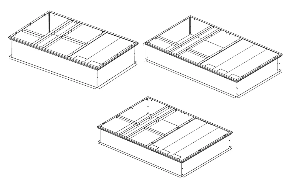 TRANE FIACURB402, FIACURB802 Roof Curb Precedent Packaged Rooftop Units