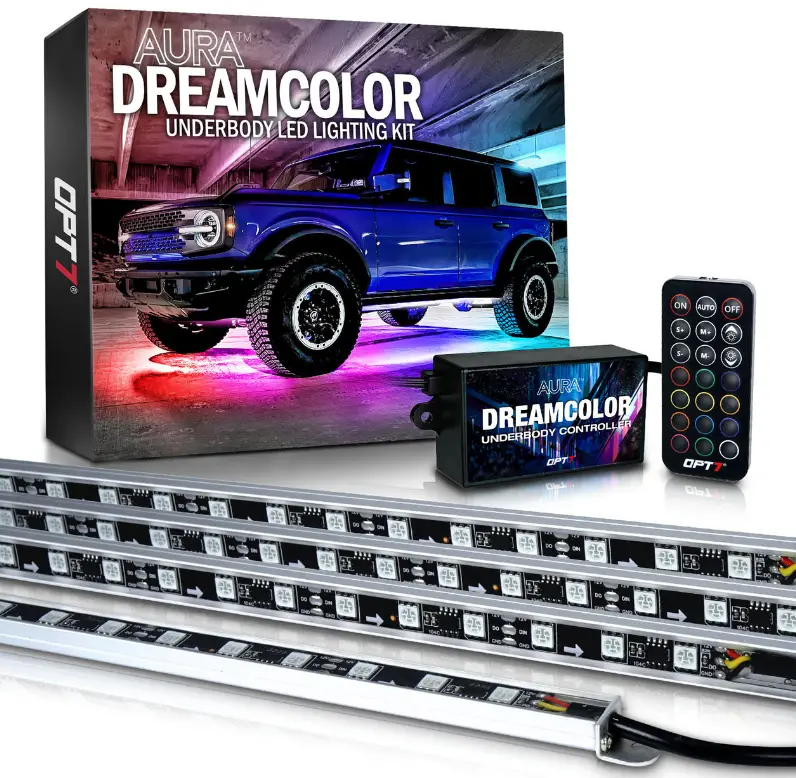 OPT7 AURA DreamColor Underglow LED Aluminum- Chasing Lighting Kit product