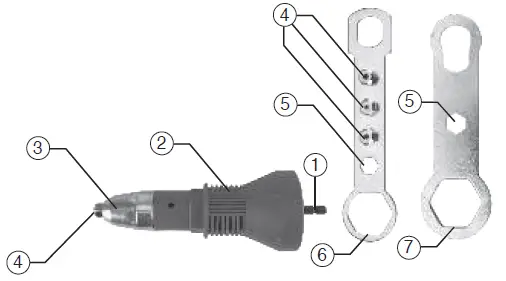 Performance-Tool-W9069-Rivet-Gun-Drill-Adapter-1