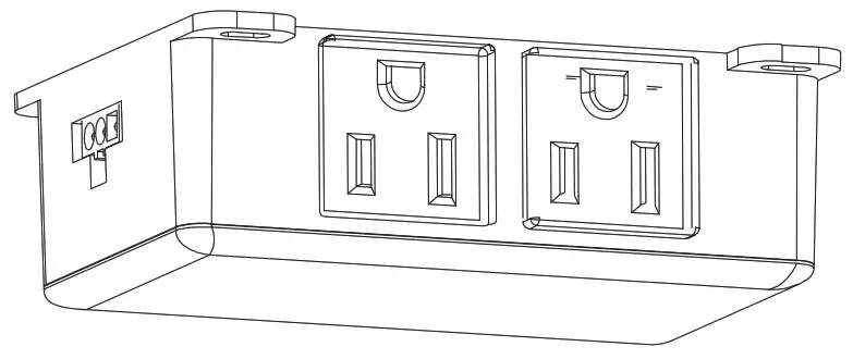 FEIT Electric UCLPLUG 2AC Outlet Line Adaptor - Cover