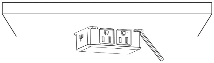 FEIT Electric UCLPLUG 2AC Outlet Line Adaptor - Screw Mount installation 1