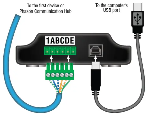 Phason RS485-FD Converter - computer