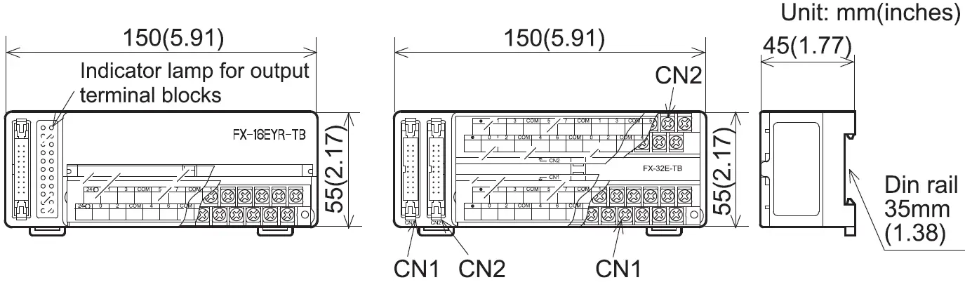 MITSUBISHI ELECTRIC FX-16EYT-TB Connector 01
