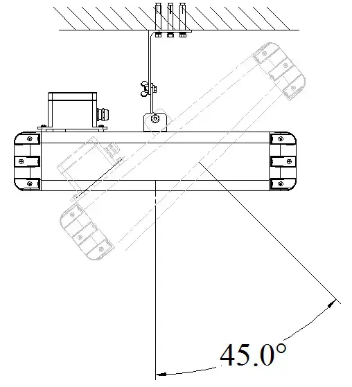 HEAT outdoors Shadow 3 and 4KW Industrial Infrared Heaters - Installation 3