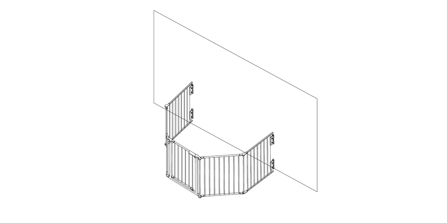 Jaxsunny Hg61s0719 Foldable Black Metal Fireplace Fence Baby Dog Safety Gate Instruction Manual