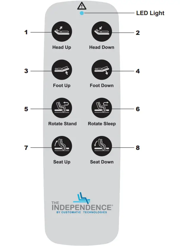 Journey Health UPbed Independence Adjustable Bed - Control 2