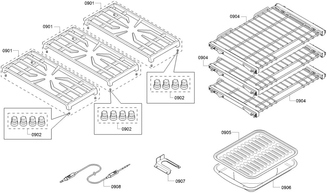 Thermador PRD366WGU-2 Dual Fuel Professional Range 9