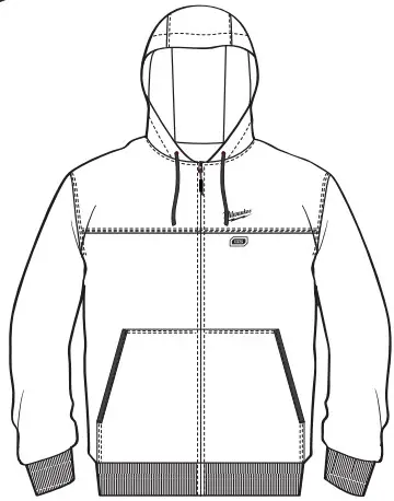 milwaukee M12 HH BLACK9 Heated Hoodie - fig 1
