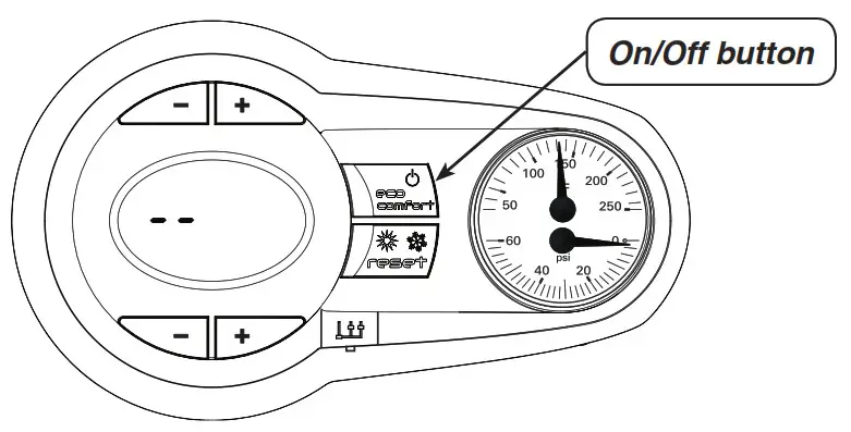 WELL McLAIN AquaBalance Control Module Series 1 &amp 2 - On Off button
