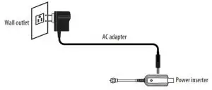 FIG 15 CONNECTING THE AC ADAPTER