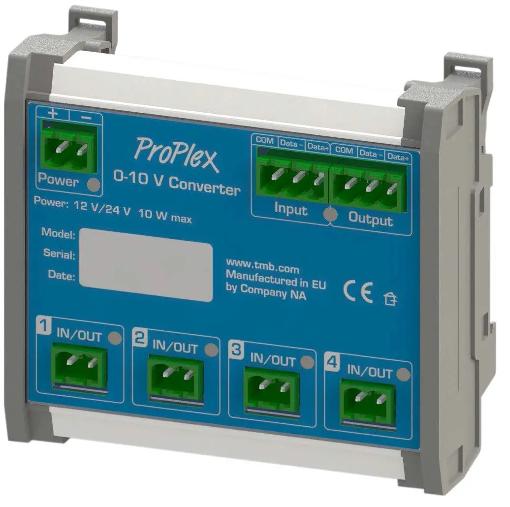 ProPlex 0-10V DMX Converter DIN Rail