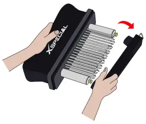 XSPECIAL Meat Tenderizer 48 Blades Stainless Steel - Cleaning Instructions 1 - 1