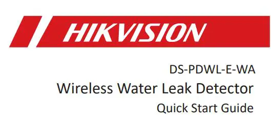 HIKVISION DS-PDWL-E-WA Wireless Water Leak Detector User Guide