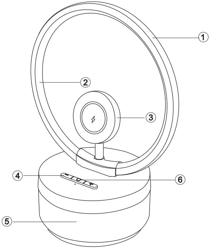 Shenzhen Kunpeng Innovation Intelligent Technology YM001 Intelligent Audio Desk Lamp - appearance