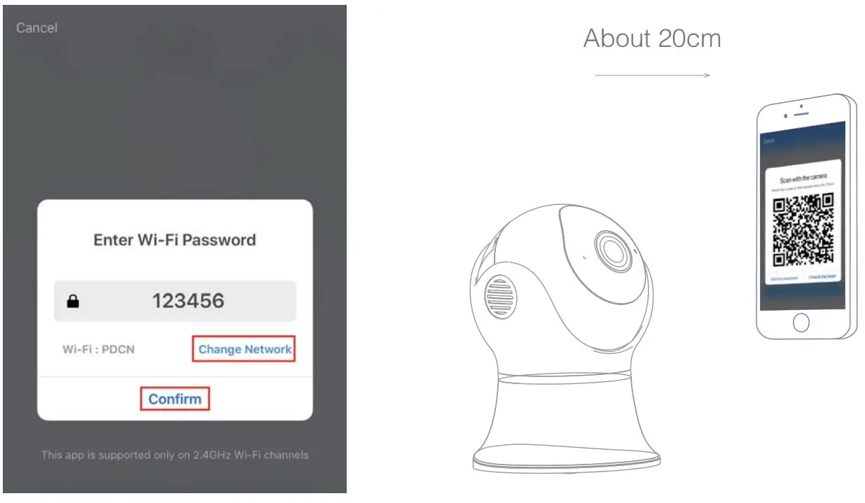 MEARI Speed 2S Bullet Camera - scen qr code
