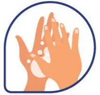 Picture COVID 19 Kit Instructions Trifold 12 - Wash your hands