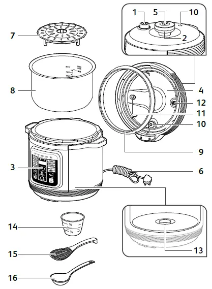 Tefal CY601 Home Chef Smart Multicooker fig 1