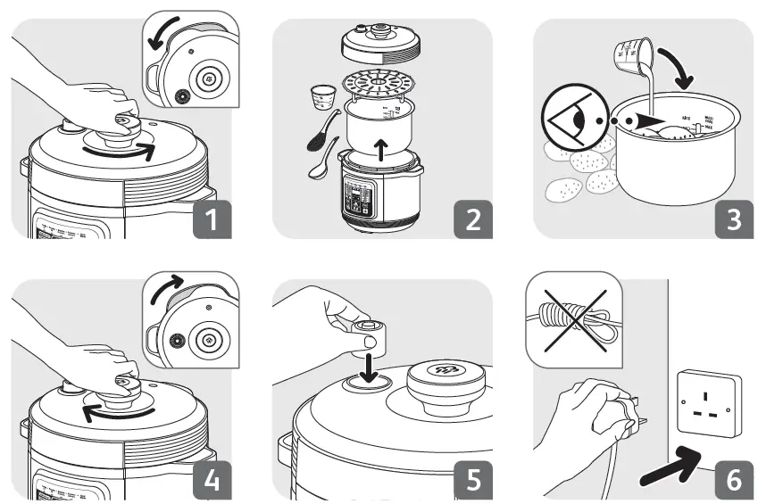 Tefal CY601 Home Chef Smart Multicooker fig 3