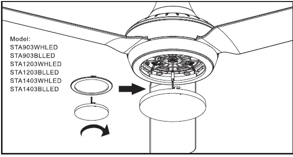 ventair STA903WH Stanza Ceiling Fan-11